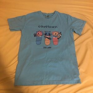 Cavetown Teal Aqua Cave Camp Comfort Colors tee.